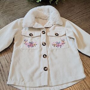 4T curdoroy button up jacket NWOT